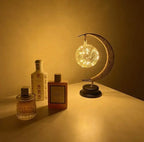 LED Tischlampe Mondlicht Glas Dekoleuchte