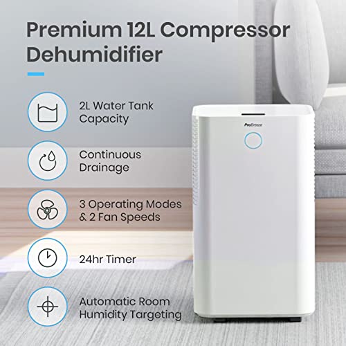 Pro Breeze Luftentfeuchter, 12 l/Tag