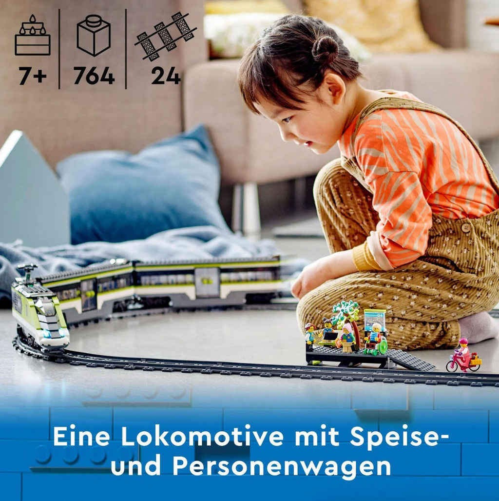 City 60337 Personen-Schnellzug Bausatz, Mehrfarbig