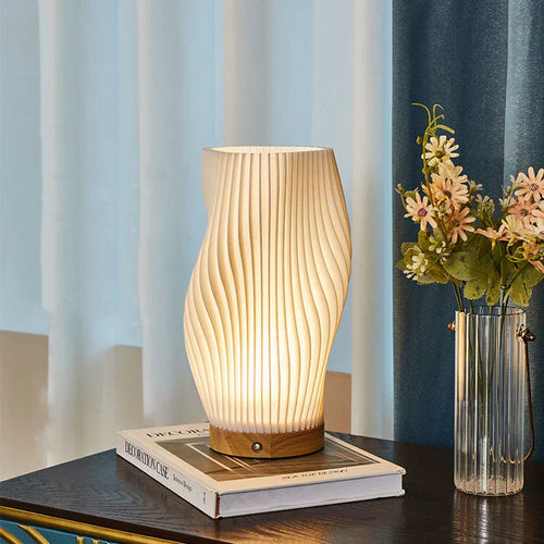 LED Tischlampe Modern Weiß Kunststoff Dimmbar