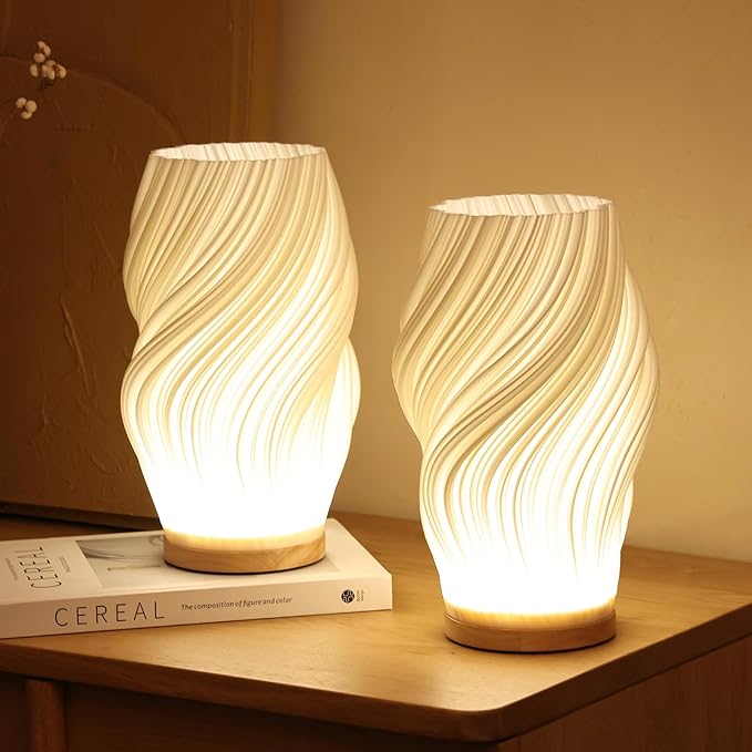 LED Tischlampe Modern Weiß Kunststoff Dimmbar