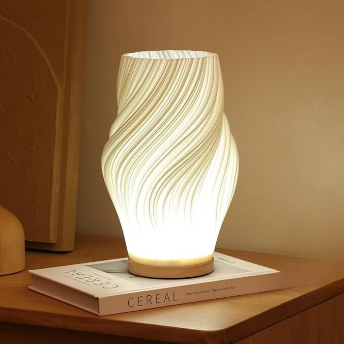 LED Tischlampe Modern Weiß Kunststoff Dimmbar