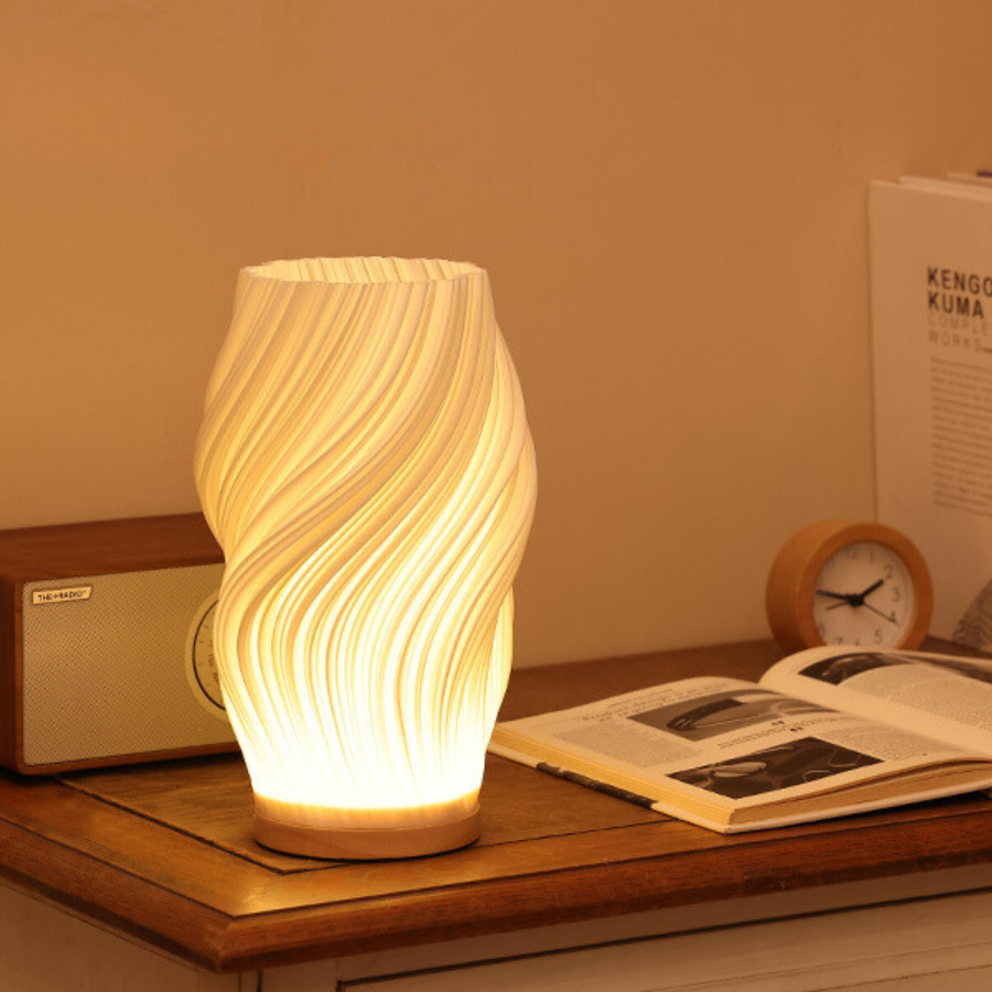 LED Tischlampe Modern Weiß Kunststoff Dimmbar