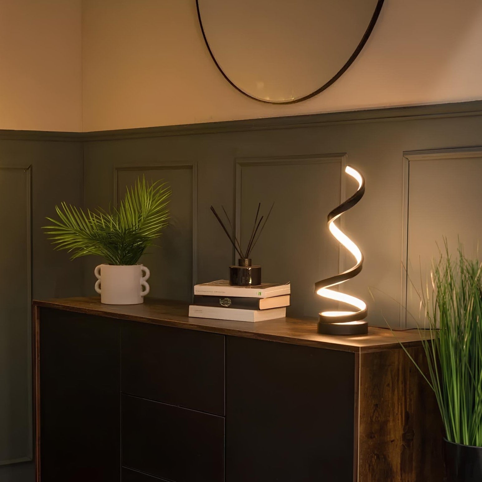 LED Tischlampe Modern Spiral Dimmbar
