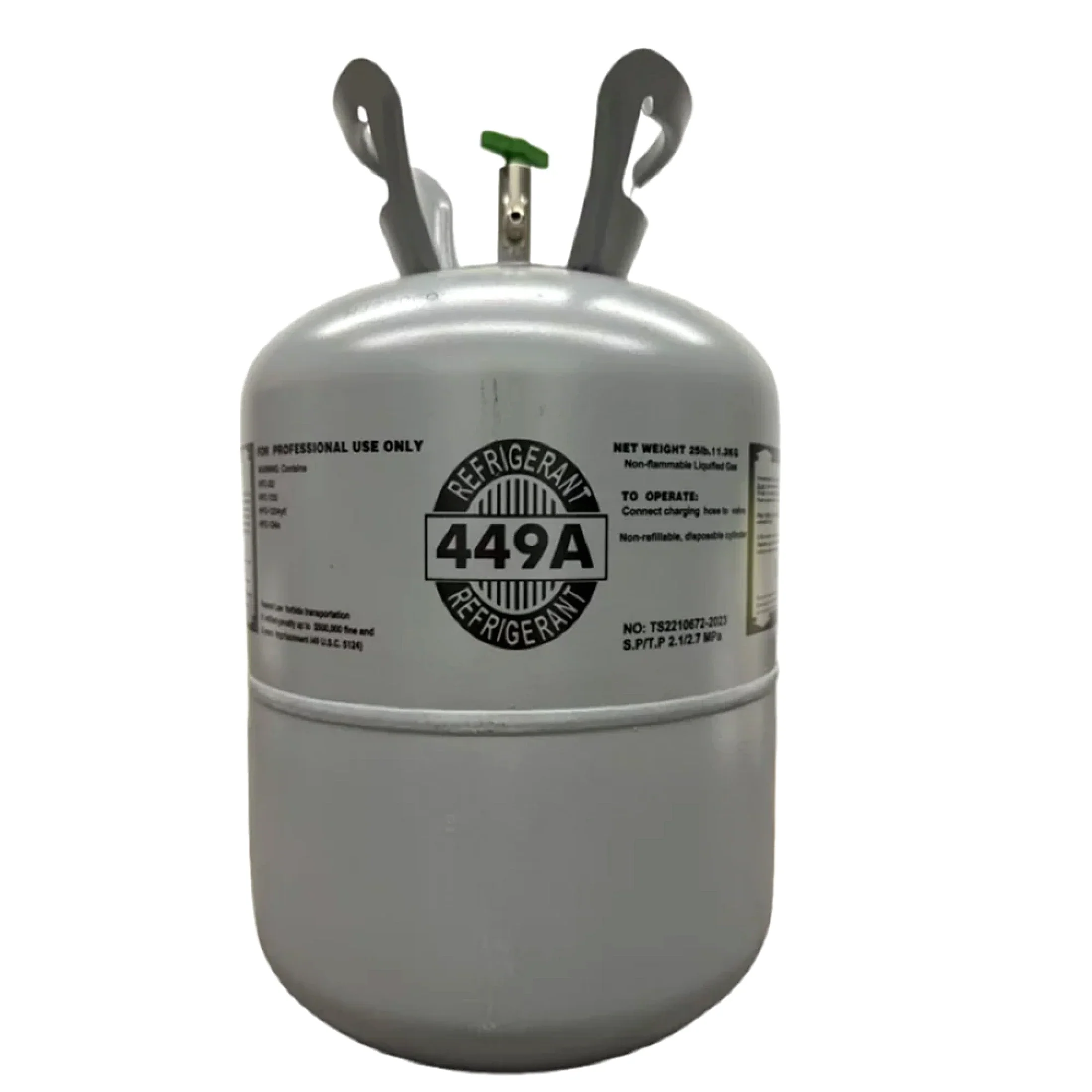 25 lb R449A HFO Gemisch Kältemittel Gaszylinder