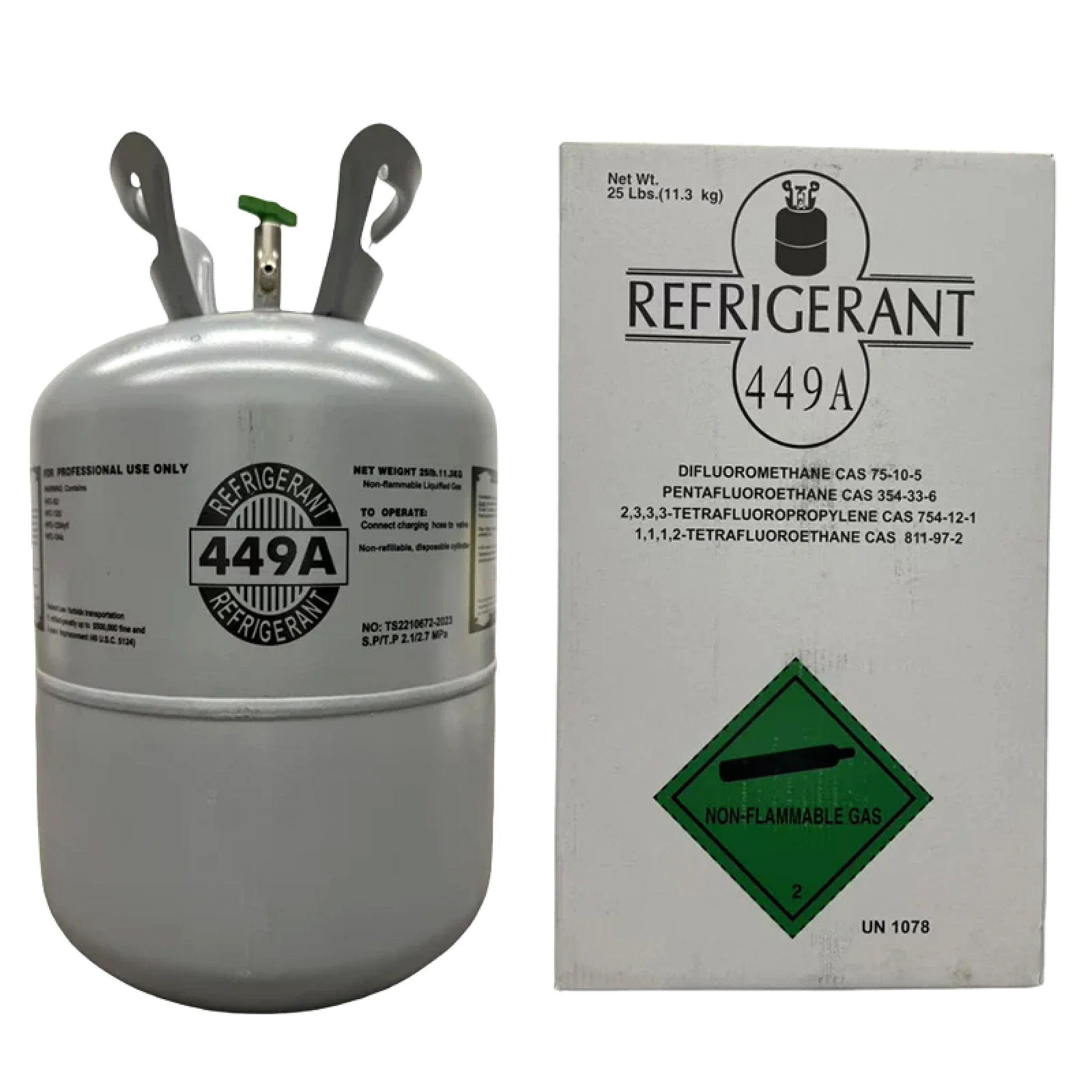 25 lb R449A HFO Gemisch Kältemittel Gaszylinder 2