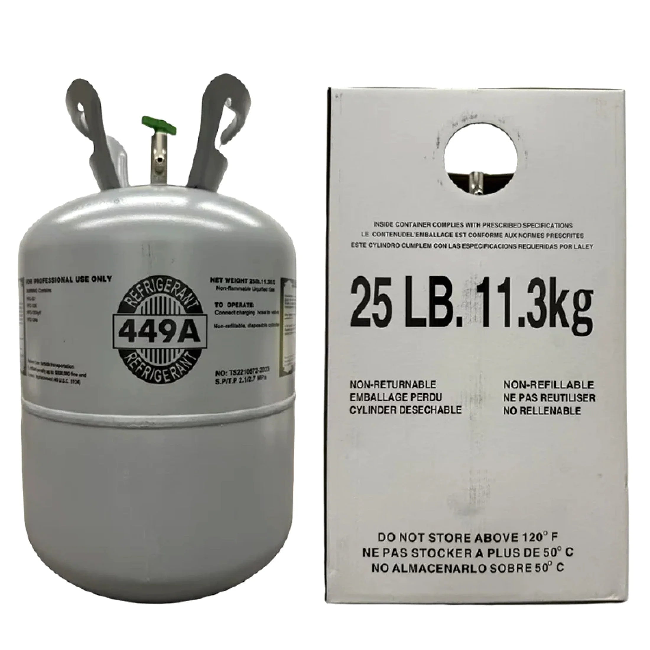 25 lb R449A HFO Gemisch Kältemittel Gaszylinder 6
