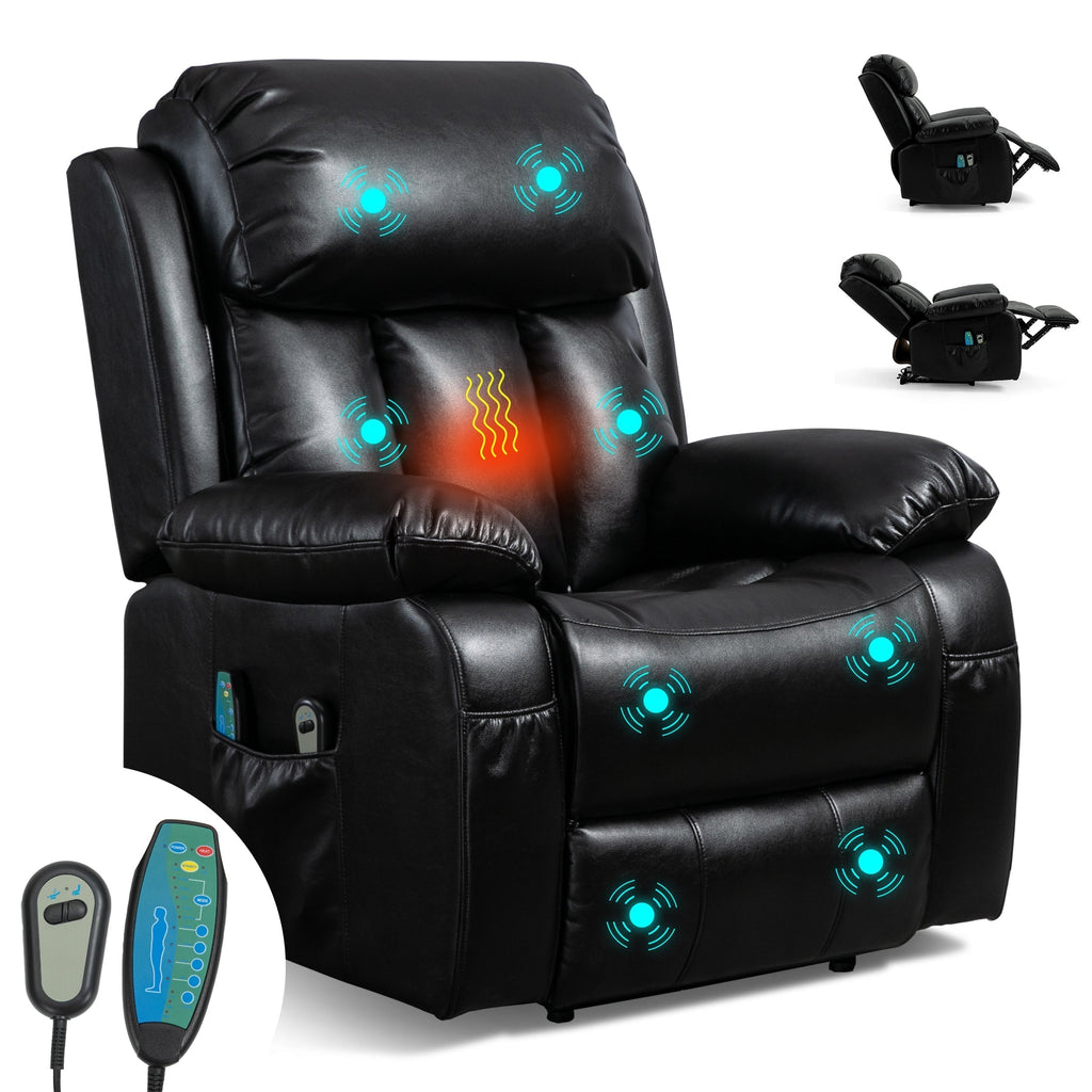 Luxuriöser atmungsaktiver Armstuhl mit Wärme und Massage. 10