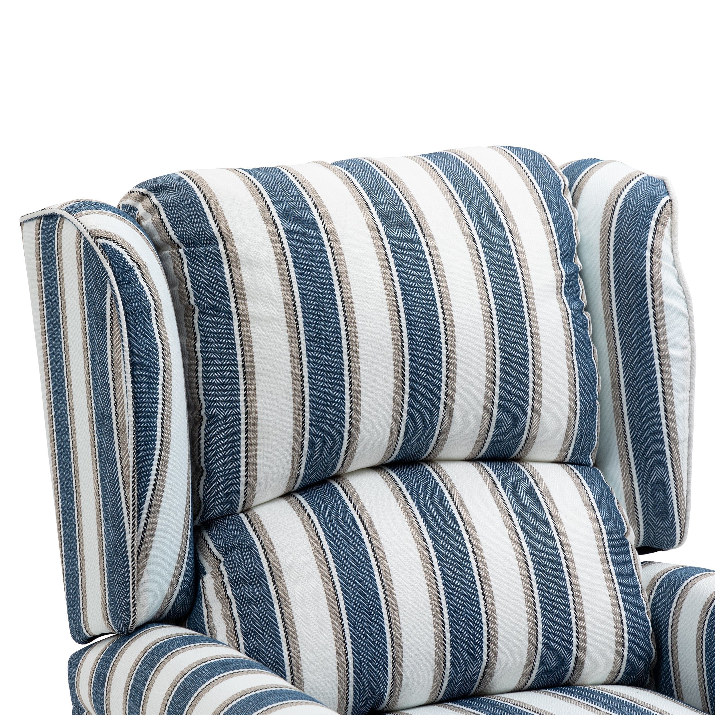 Blauer ergonomischer Recliner Armlehnenstuhl für ultimativen Komfort. 9