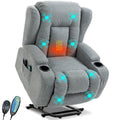 Blisswood Heizmassage Relaxsessel in atmungsaktivem Grau