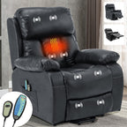 Blisswood Schwarzer Relaxsessel mit Wärme und Massage