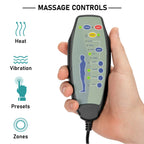 Blisswood Schwarzer Relaxsessel mit Wärme und Massage 4