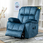 Bequemer schwer gepolsterter Samt Recliner mit Massage- und Heizfunktion 2