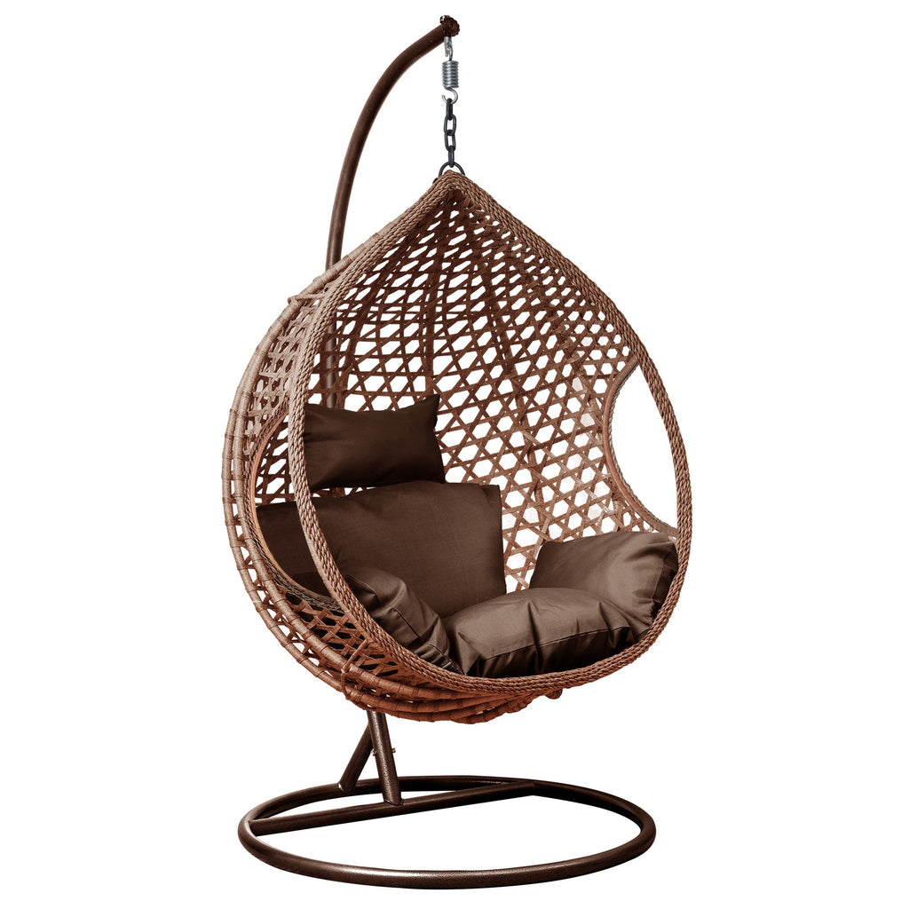 Blisswood Swing Oasis Hängesessel in Braun mit luxuriöser Polsterung