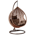 Blisswood Swing Oasis Hängesessel in Braun mit luxuriöser Polsterung