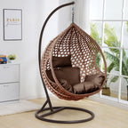 Blisswood Swing Oasis Hängesessel in Braun mit luxuriöser Polsterung 2