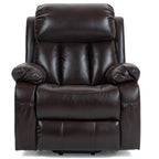 Brauner Heiz- und Massage-Luftleder-Sessel mit Liftfunktion 6