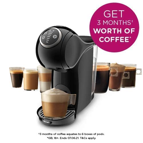 Vielseitige De'Longhi Nescafe Dolce Gusto Kapsel-Kaffeemaschine in Schwarz 4