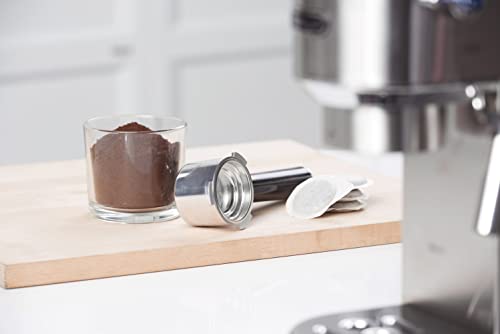 Kompakte De'Longhi Dedica Style EC 685.M Espresso Siebträgermaschine in Silber. 6