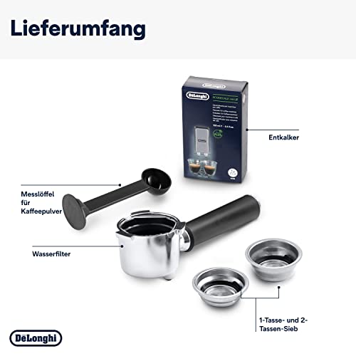 Kompakte De'Longhi Dedica Style EC 685.M Espresso Siebträgermaschine in Silber. 8