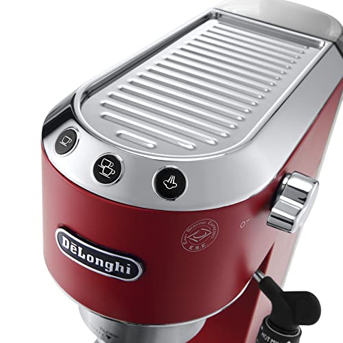 Dedica Style EC 685.R kompakte Espressomaschine in Rot 3