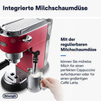 Dedica Style EC 685.R kompakte Espressomaschine in Rot 8