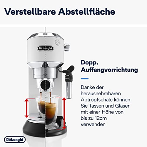 Dedica Style EC 685.W kompakte Espressomaschine in Weiß 7