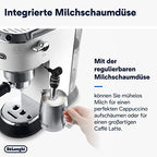 Dedica Style EC 685.W kompakte Espressomaschine in Weiß 8