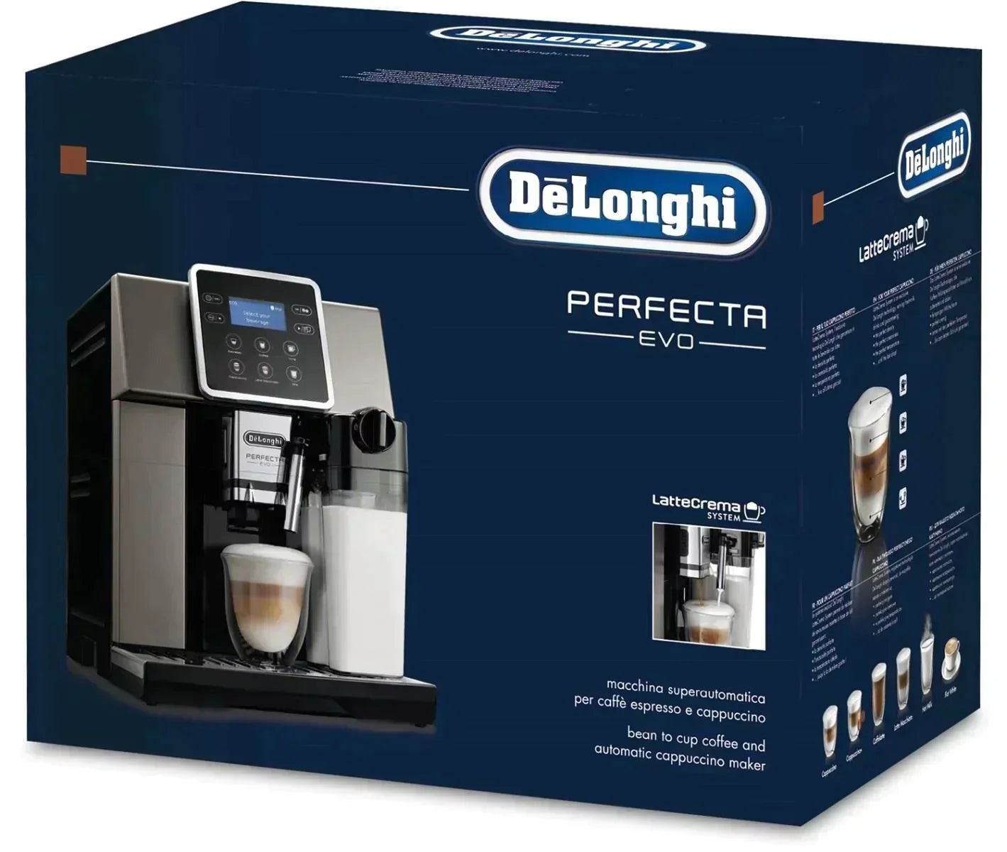 DeLonghi ESAM 420.80.TB Perfecta Evo Kaffeemaschine mit cremigem Milchschaum 3