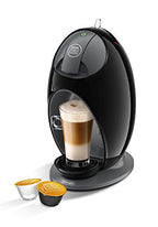 DeLonghi Nescafé Dolce Gusto EDG250.B Kaffeemaschine in Schwarz mit rotem Kabel.