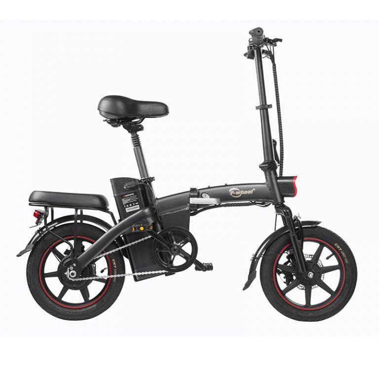 DYU A5 Upgraded Klapp-E-Bike in Schwarz