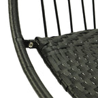 Luxuriöser hängender Eierstuhl aus Rattan für den Garten. 7