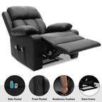 Luxuriöser Relaxsessel mit Wärme und Massage für optimalen Komfort. 6