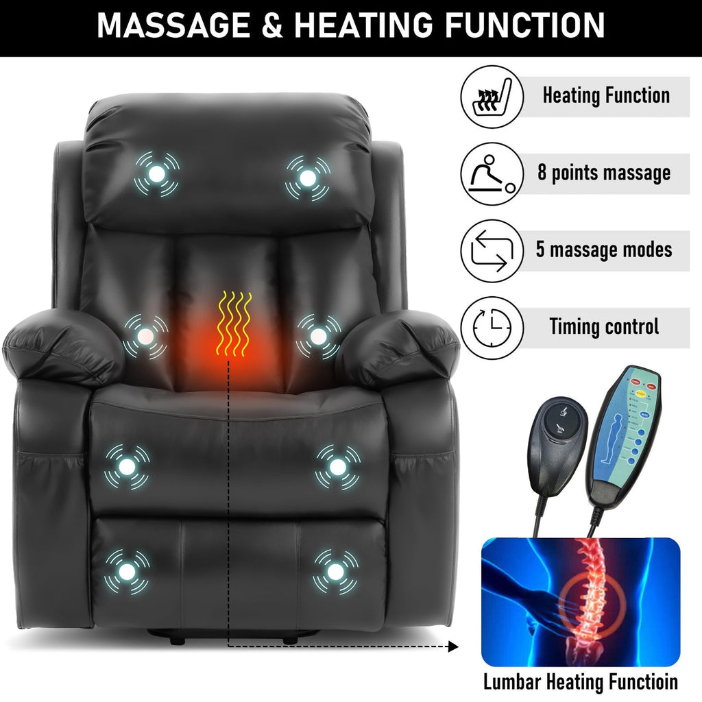 Entspannender Massage-Sessel mit Lift-Funktion für ultimativen Komfort. 2