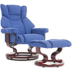 Ergonomischer Relaxsessel mit Fußhocker in Schwarz 11