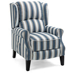 Luxuriöser Relaxsessel in Blau und Beige für ultimativen Komfort.