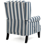 Luxuriöser Relaxsessel in Blau und Beige für ultimativen Komfort. 6