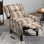 Luxuriöser Relaxsessel in Blau und Beige für ultimativen Komfort. 9