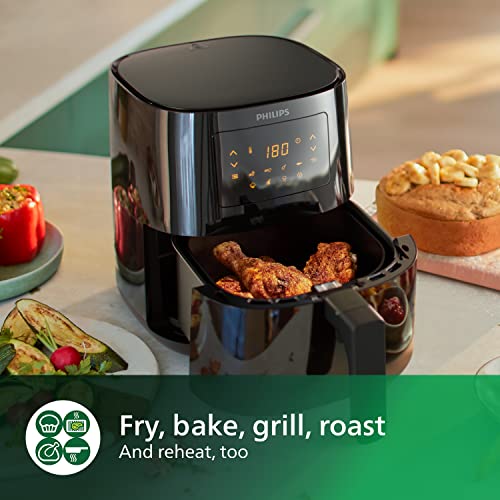 Philips Airfryer 3000 Serie L in Schwarz für gesundes Frittieren 5