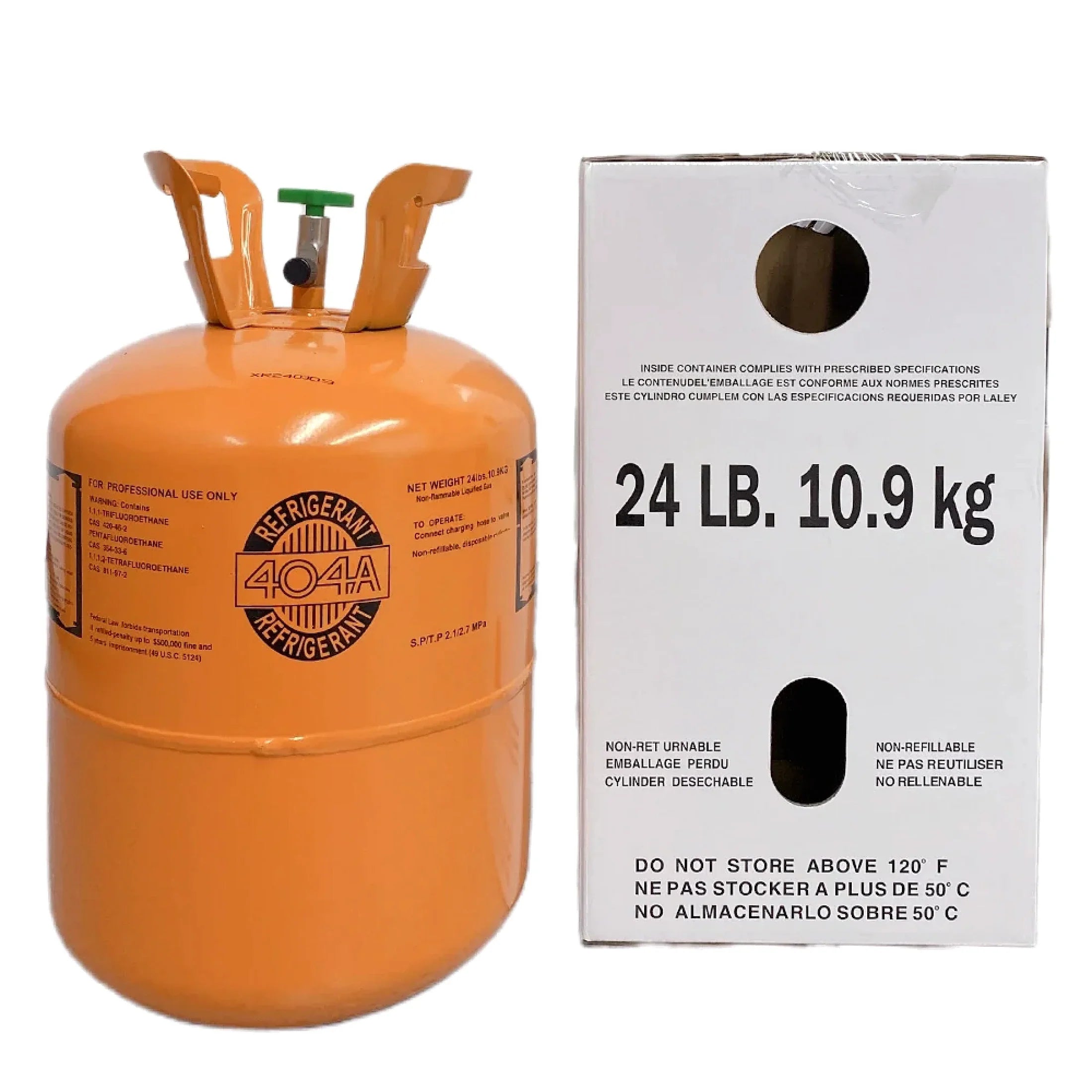 R-404A HFC Kältemittel Gas, 24 LB Zylinder 3