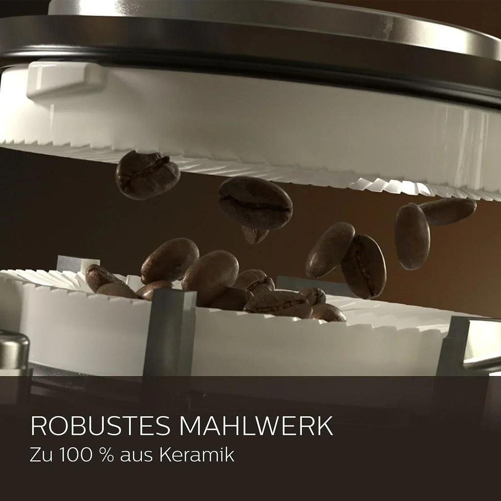 Eleganter SAECO GranAroma Kaffeevollautomat in Schwarz. 4