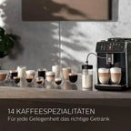 Eleganter SAECO GranAroma Kaffeevollautomat in Schwarz. 5