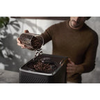 Eleganter SAECO GranAroma Kaffeevollautomat in Schwarz. 8