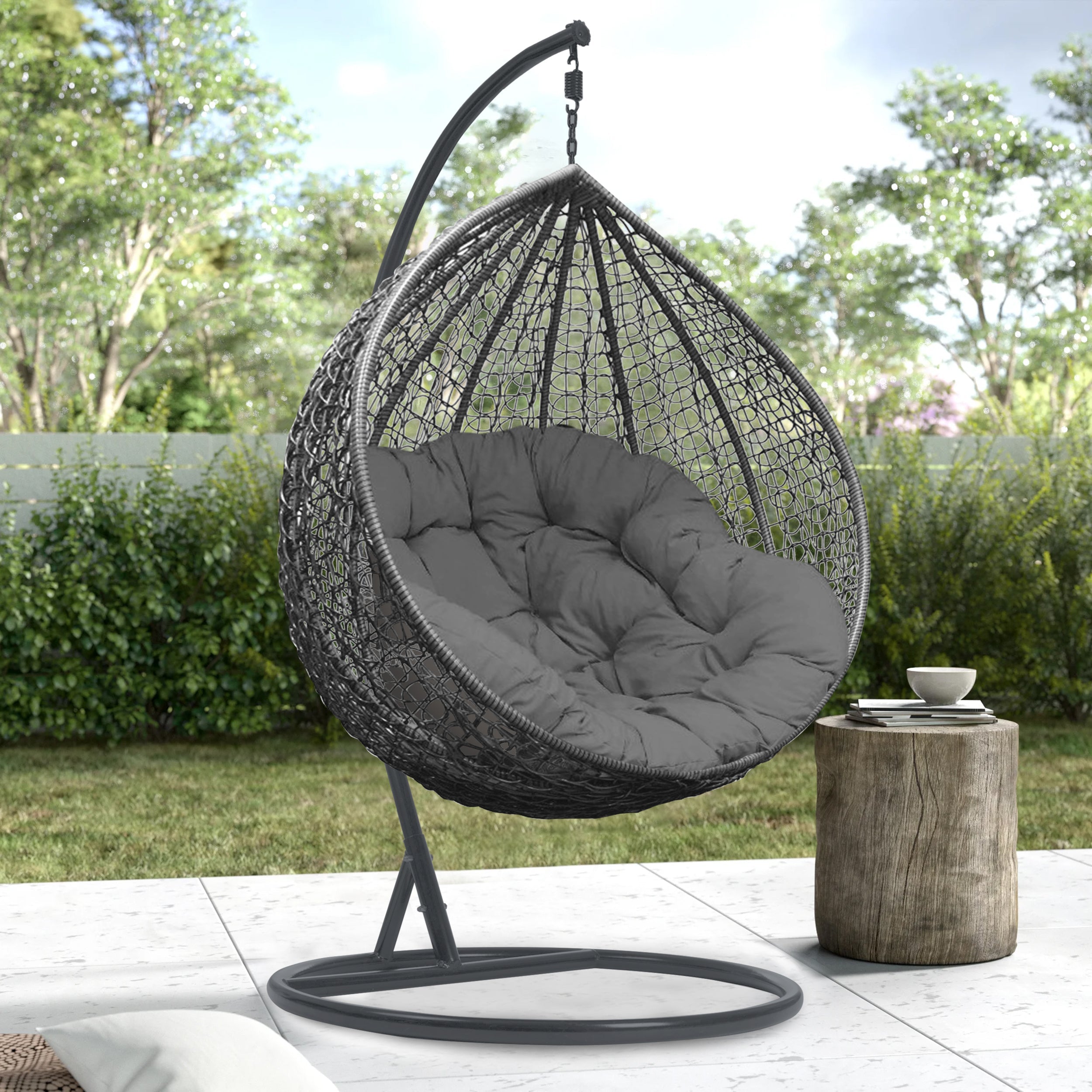 Schaukelstuhl Hängesessel für Garten und Zuhause 2