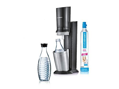 SodaStream Crystal 2.0 Wassersprudler mit CO2-Zylinder und 2x Glaskaraffen