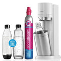 SodaStream Wassersprudler Duo in Weiß mit CO2-Zylinder und Glasflasche