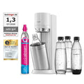 SodaStream Wassersprudler Duo in Weiß mit CO2-Zylinder und Glasflaschen