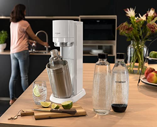 SodaStream Wassersprudler Duo in Weiß mit CO2-Zylinder und Glasflaschen 2