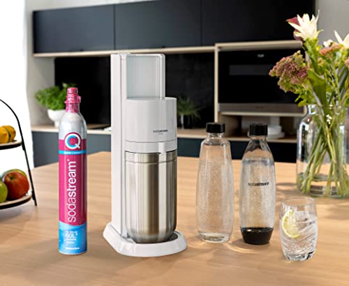 SodaStream Wassersprudler Duo in Weiß mit CO2-Zylinder und Glasflaschen 3