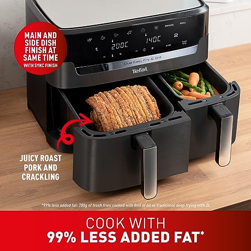 Tefal Easy Fry Dual Zone Digitale Heißluftfritteuse in Schwarz 3